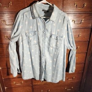 Lane Bryant Jean Shirt with Stars